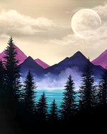Forest and Purple Mountains Diamond Painting