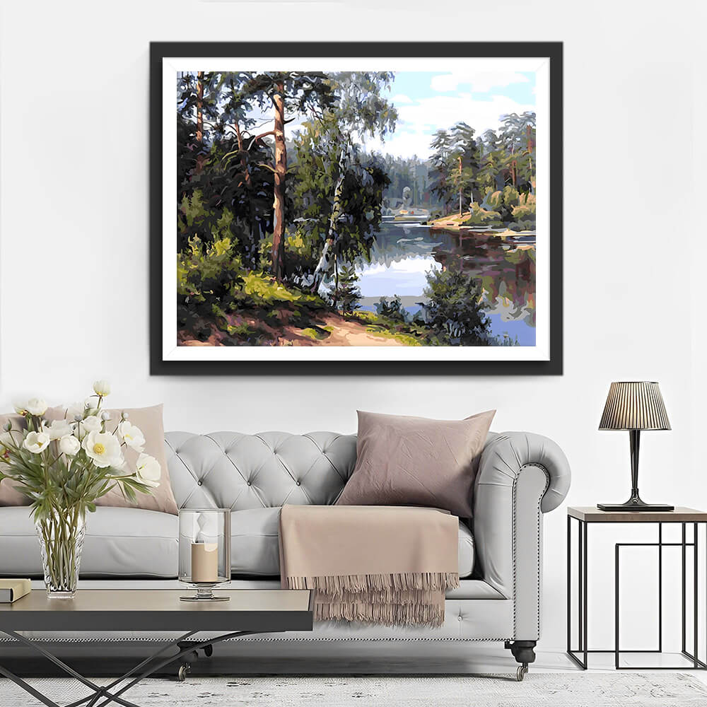 Forest River Diamond Painting