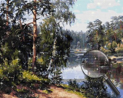 Forest River Diamond Painting