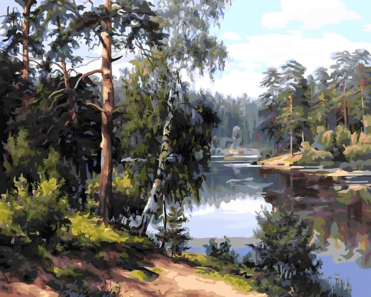 Forest River Diamond Painting