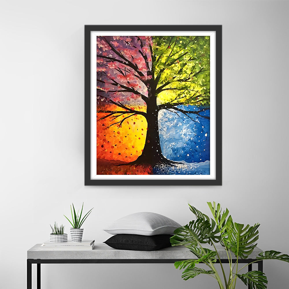 Four Seasons Tree Diamond Painting