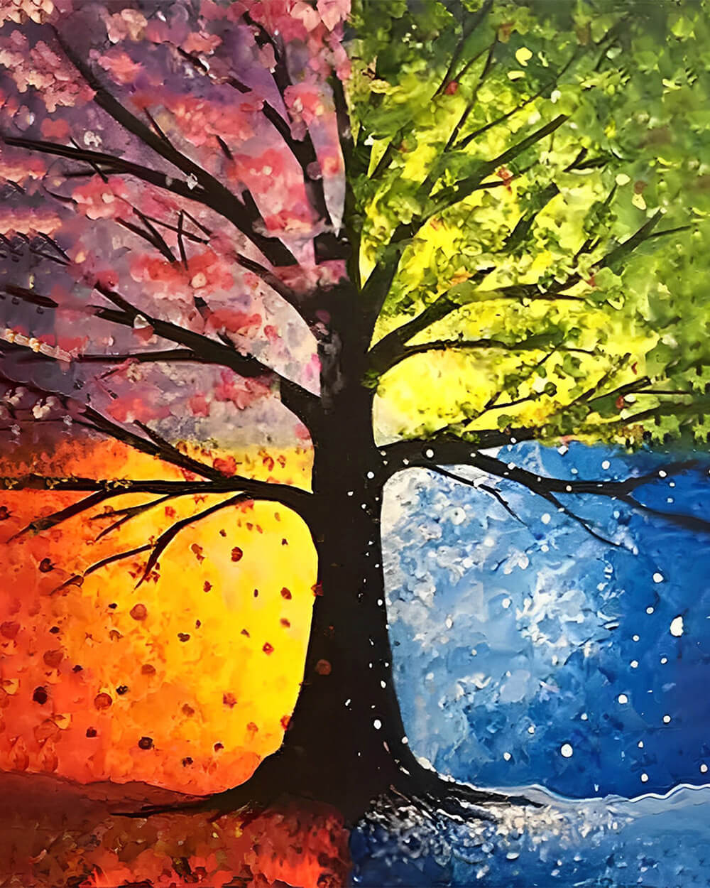 Four Seasons Tree Diamond Painting