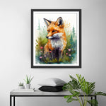 Fox and Wildflowers Diamond Painting