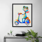 Frog Riding E-Bike Diamond Painting