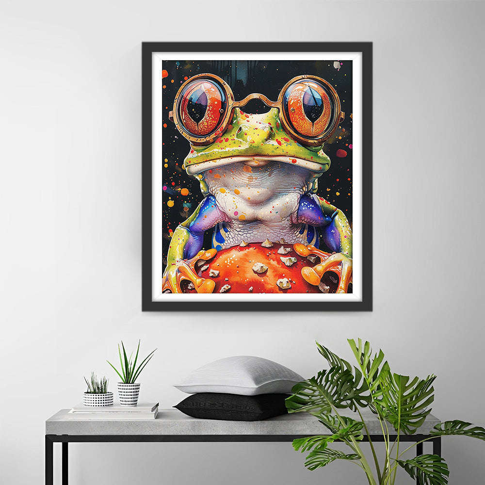 Frog with Big Red Eyes Diamond Painting