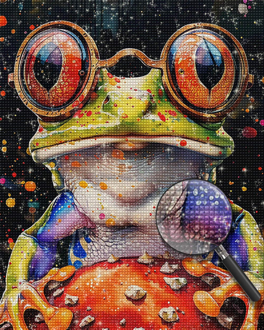 Frog with Big Red Eyes Diamond Painting