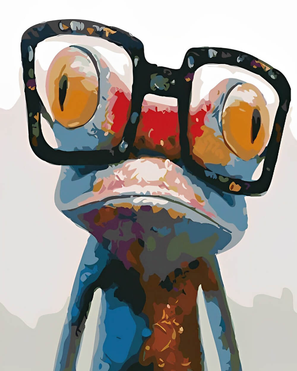 Frog with Glasses Diamond Painting