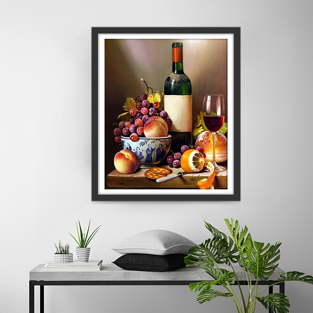 Fruits and Wine Diamond Painting