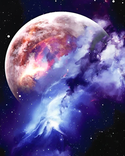 Galaxy and Planet Diamond Painting