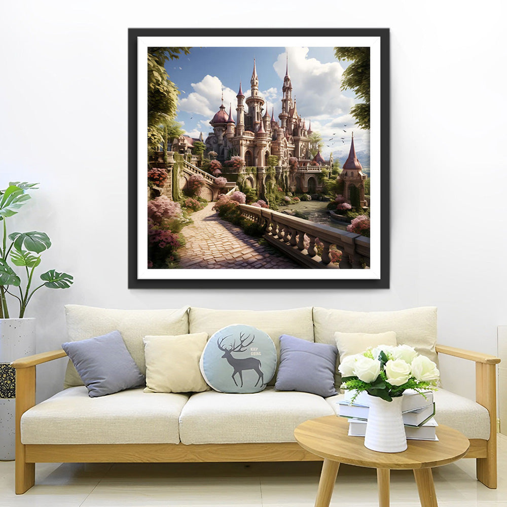 Garden Castle Diamond Painting