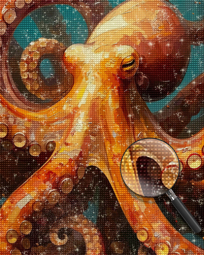 Giant Octopus in the Deep Sea Diamond Painting