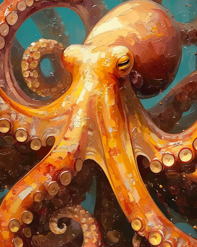Giant Octopus in the Deep Sea Diamond Painting