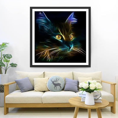 Glowing Cat Diamond Painting