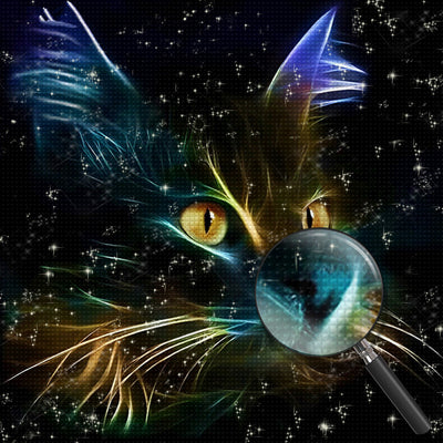 Glowing Cat Diamond Painting