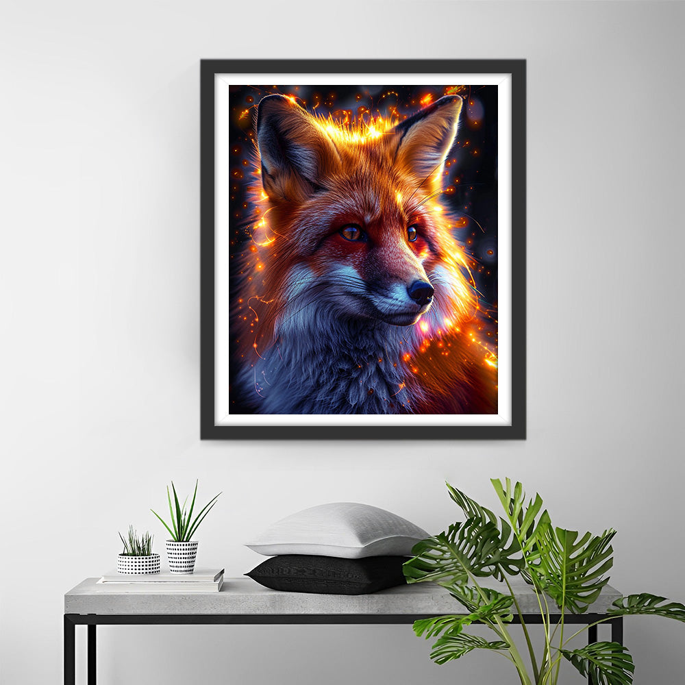 Glowing Fox Diamond Painting