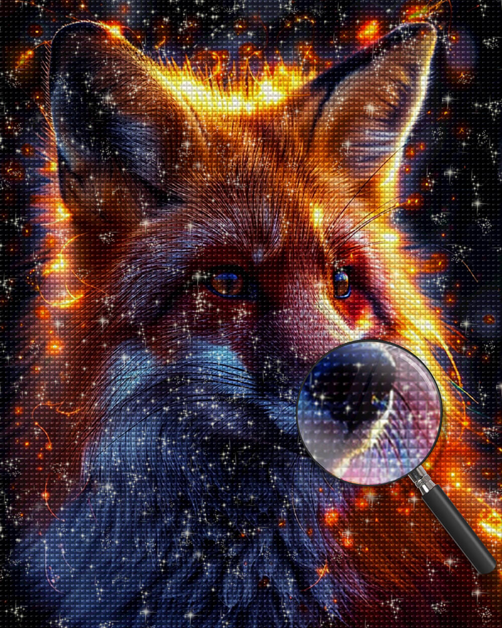 Glowing Fox Diamond Painting