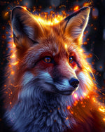 Glowing Fox Diamond Painting