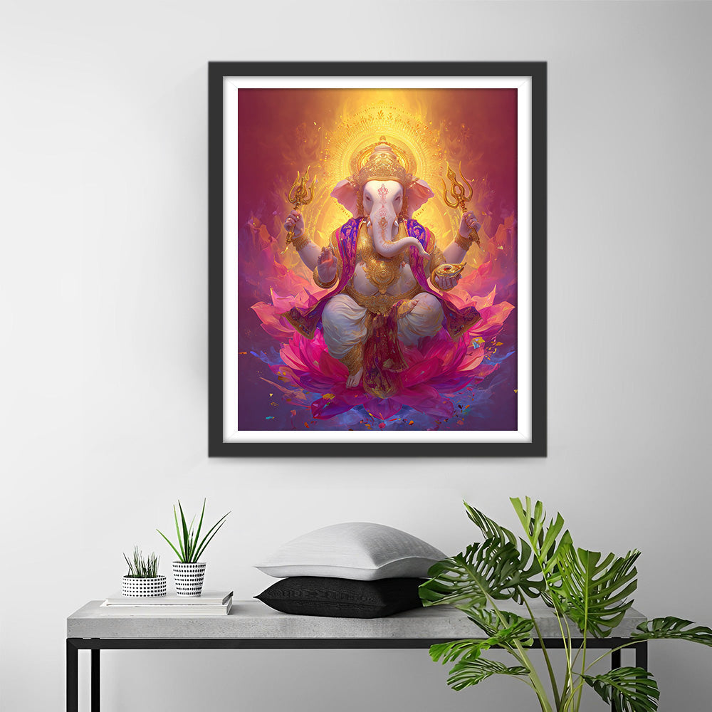 Glowing Ganesha Diamond Painting