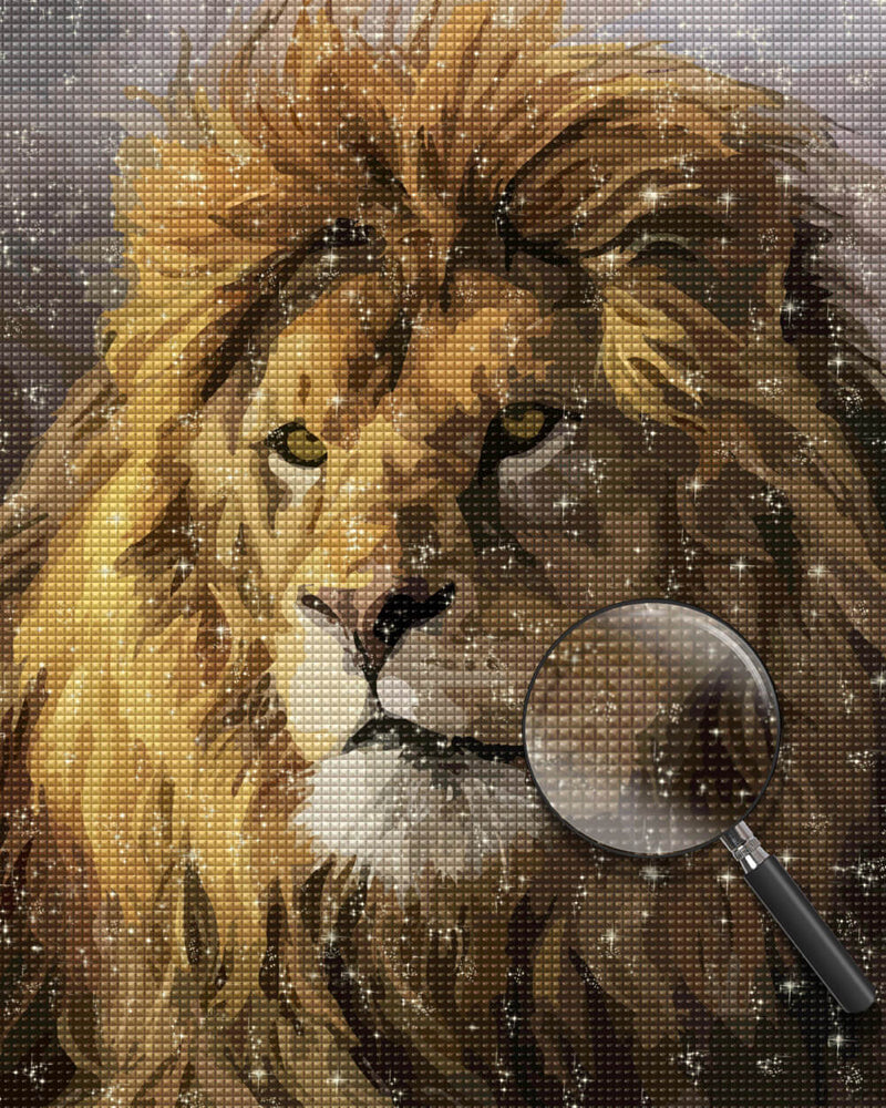 Golden-Haired Lion King Diamond Painting