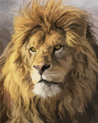 Golden-Haired Lion King Diamond Painting