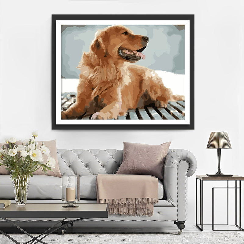 Golden Retriever Dog Diamond Painting