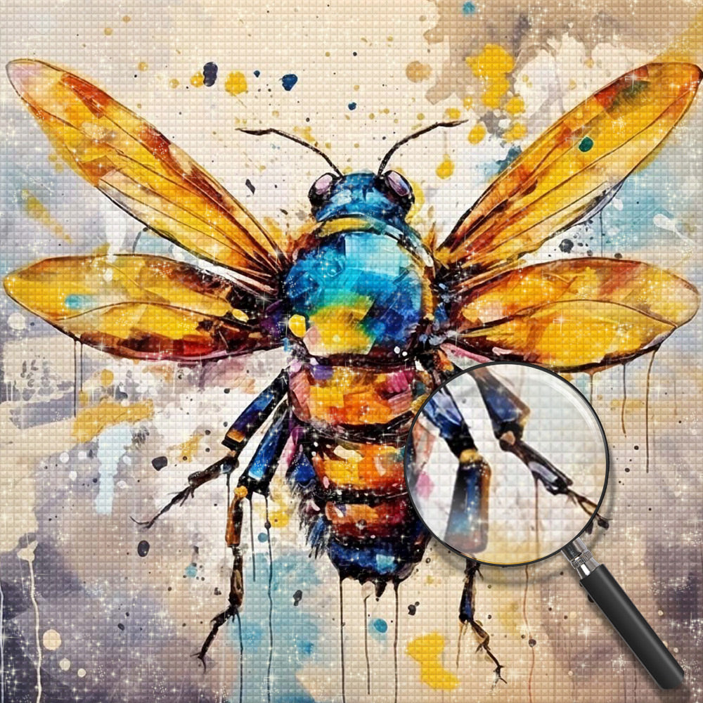 Golden Wing Bee Diamond Painting 