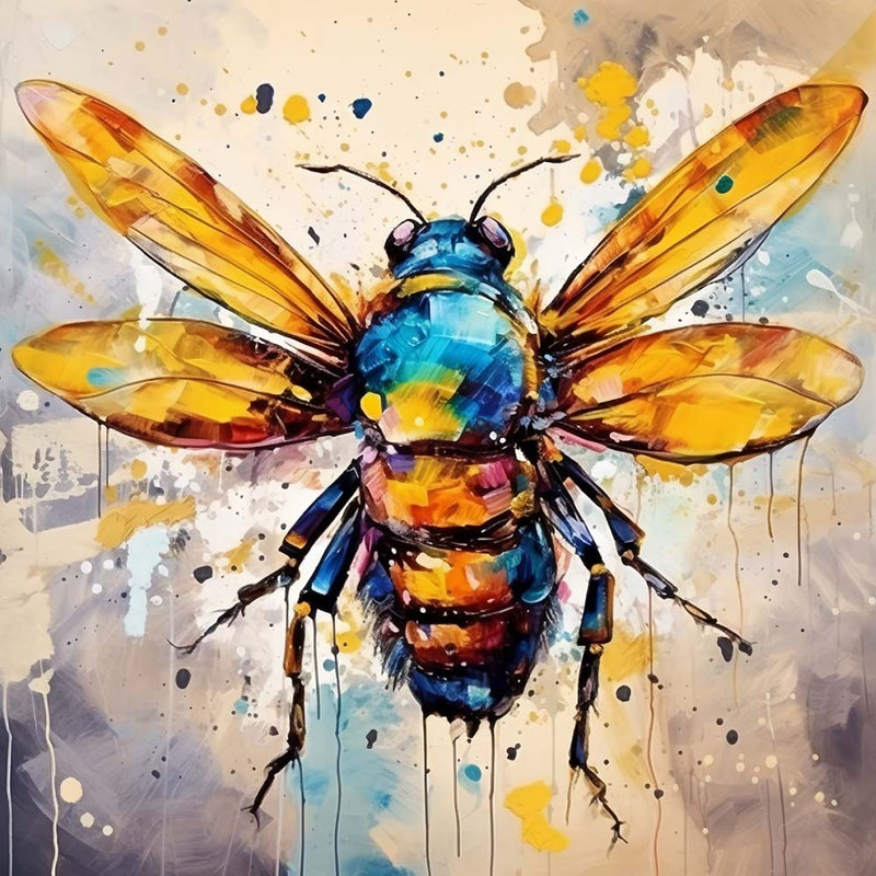 Golden Wing Bee Diamond Painting 