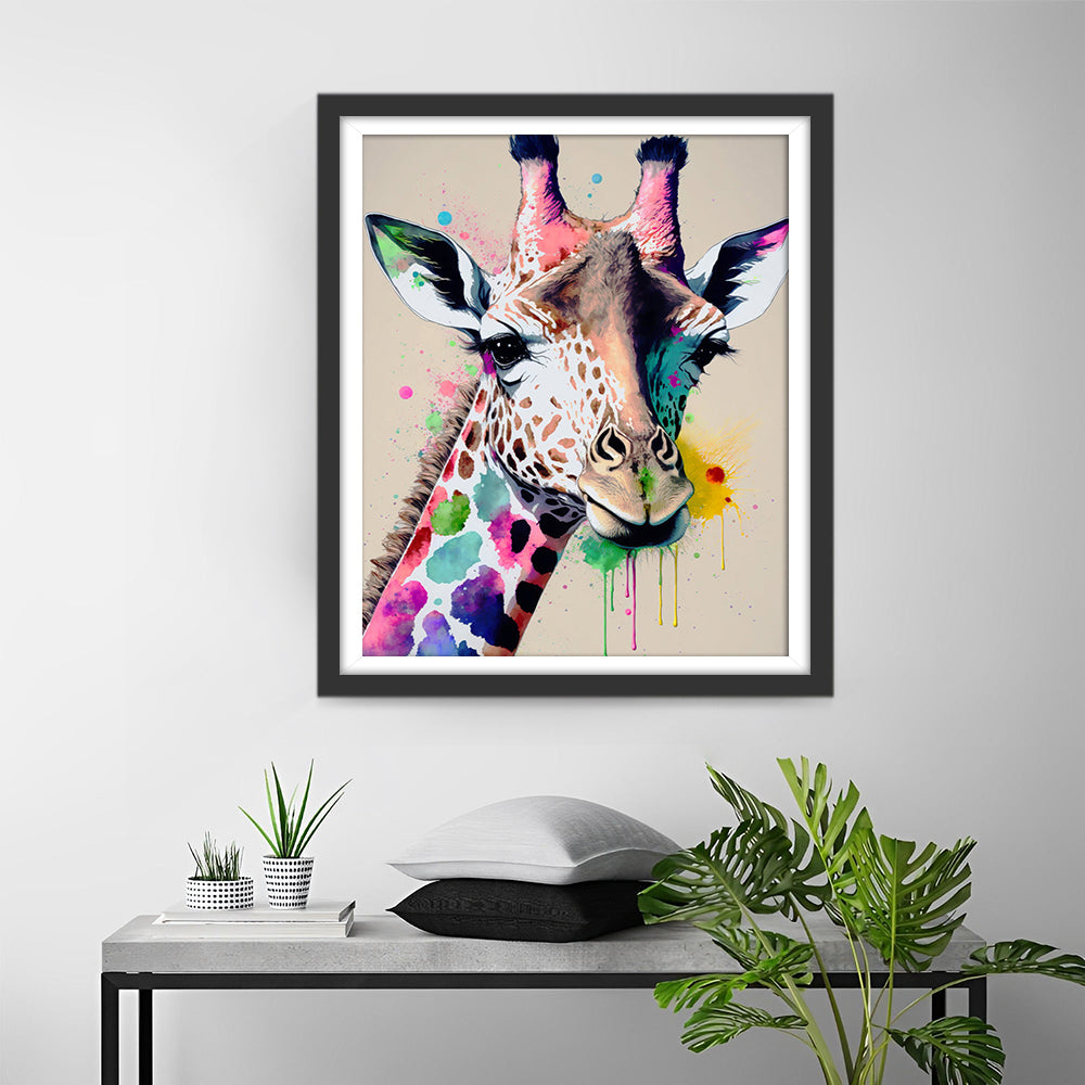 Graffiti Giraffe Diamond Painting