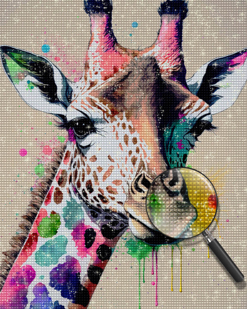 Graffiti Giraffe Diamond Painting