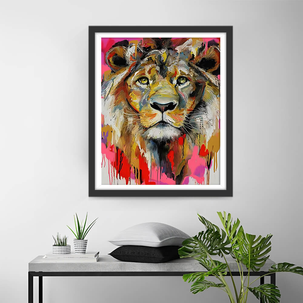 Graffiti Lion Diamond Painting
