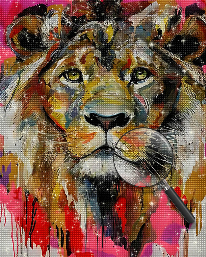 Graffiti Lion Diamond Painting