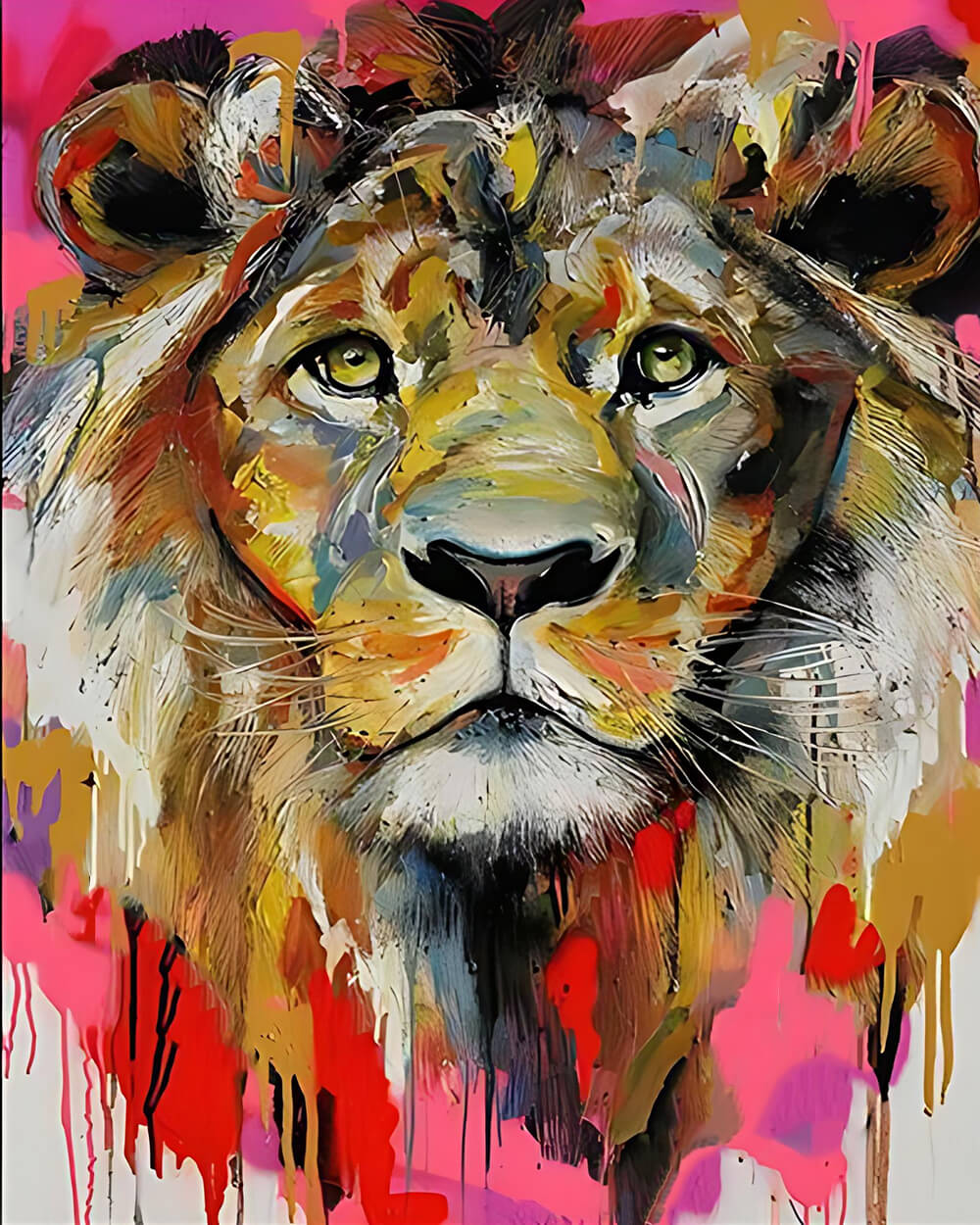 Graffiti Lion Diamond Painting
