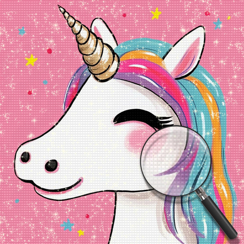 Happy Cartoon Unicorn Diamond Painting