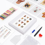 Happy Dogs 12Pcs - Mini Diamond Painting Kit