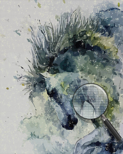 Horse in Ink Painting Style Diamond Painting