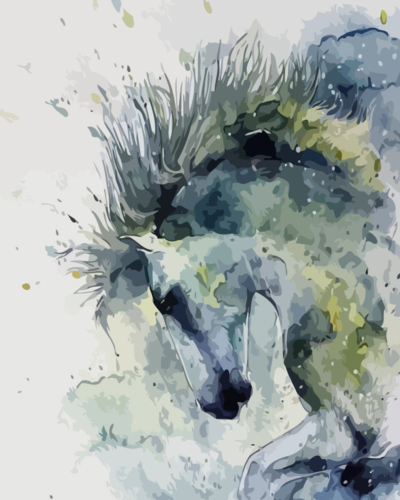 Horse in Ink Painting Style Diamond Painting