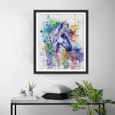 Horse in Watercolor Style Diamond Painting