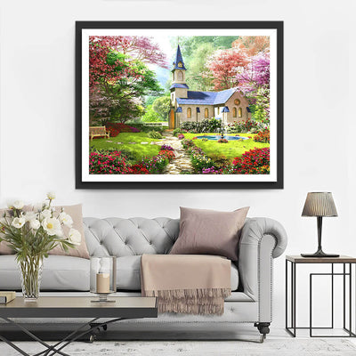 House Garden in Spring Diamond Painting