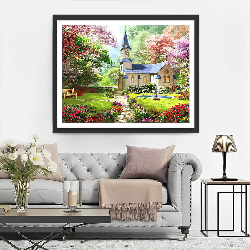 House Garden in Spring Diamond Painting