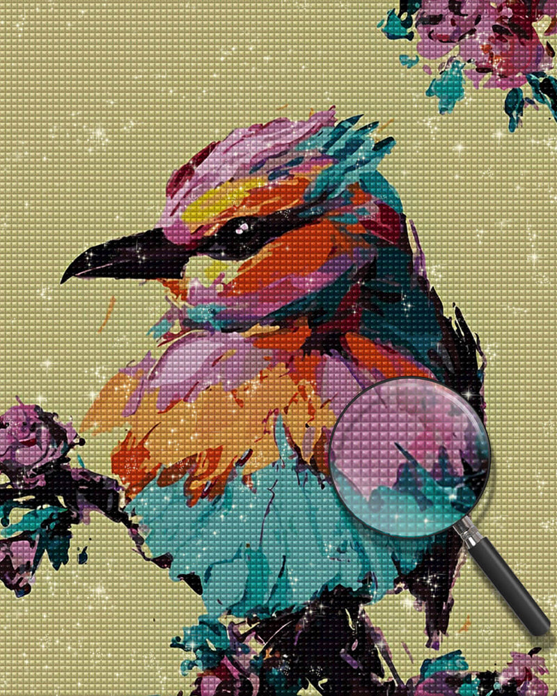 Hummingbird in Oil Painting Style Diamond Painting