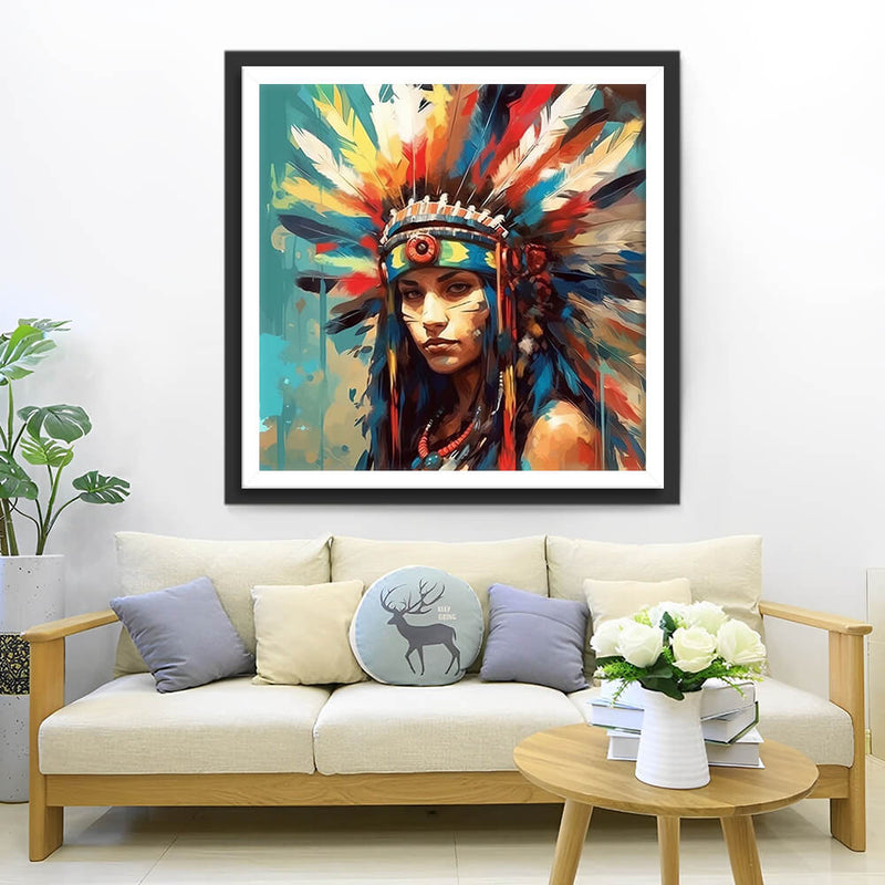 Indian Princess Diamond Painting