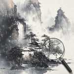 Ink Painting of the Mountains Diamond Painting