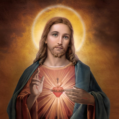 Jesus and Heart Diamond Painting