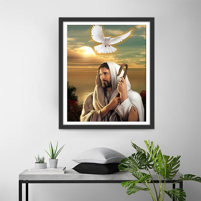 Jesus and the Dove Diamond Painting