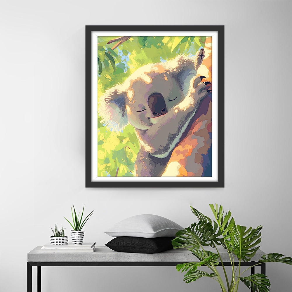 Koala on the Tree Diamond Painting