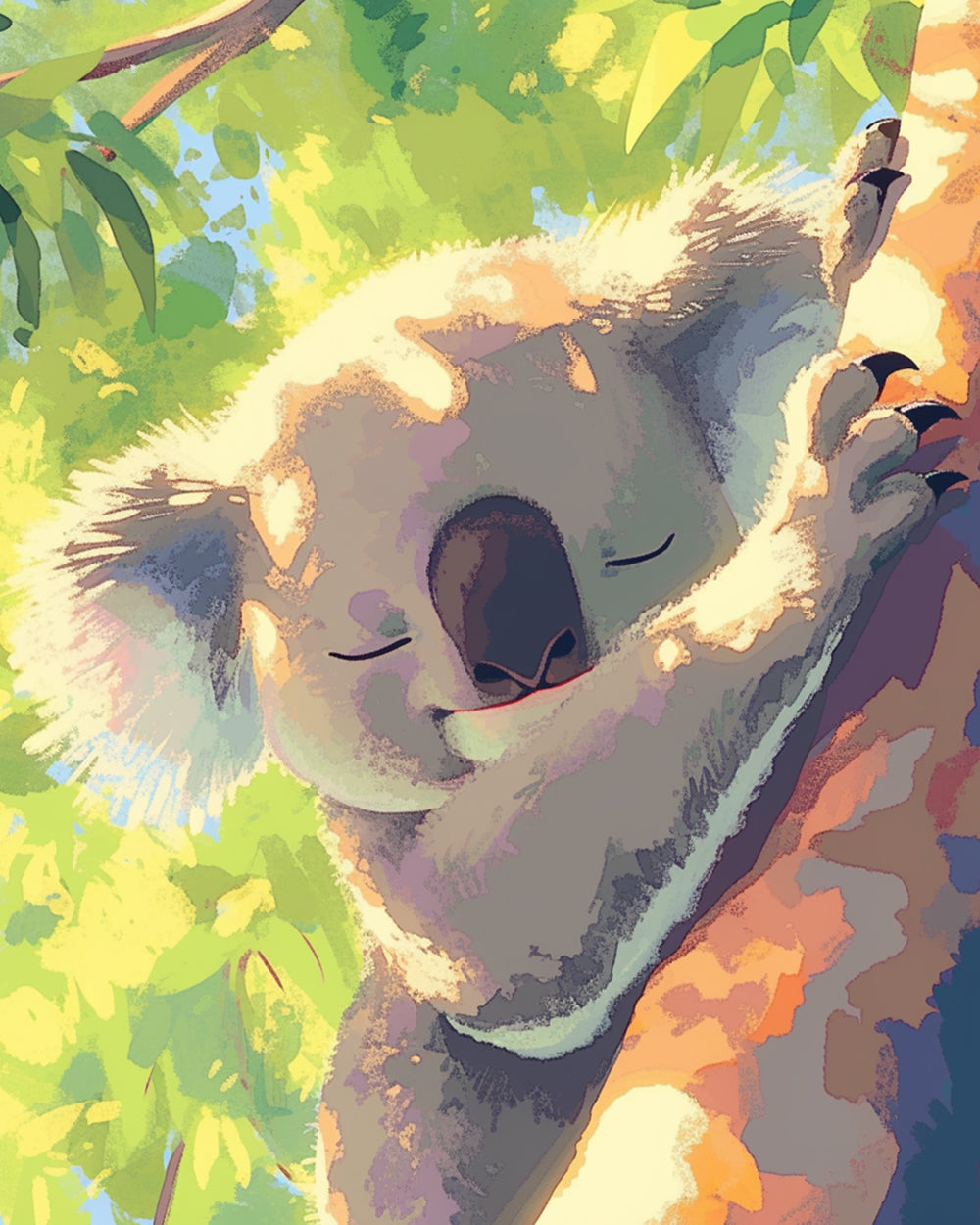 Koala on the Tree Diamond Painting