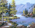 Lakeside Cottage Diamond Painting
