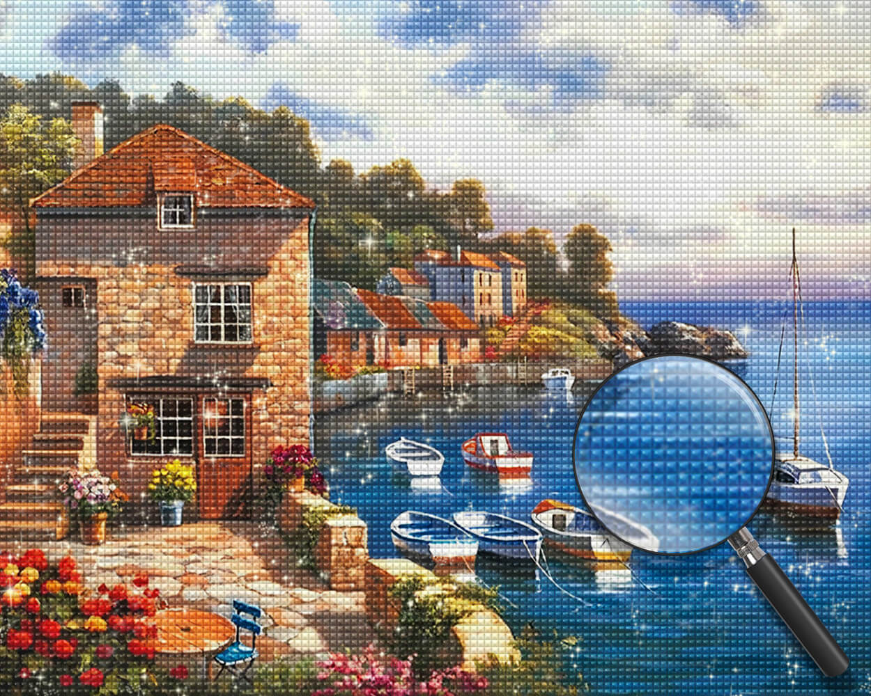 Landscape Harbour Diamond Painting