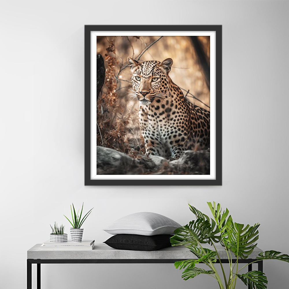 Leopard in Autumn Diamond Painting