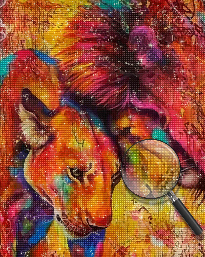 Lion Couple Diamond Painting